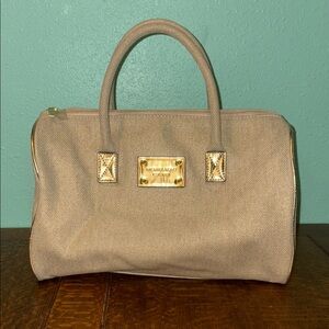 Michael Kors Tan Satchel with Gold Hardware.  Great condition.